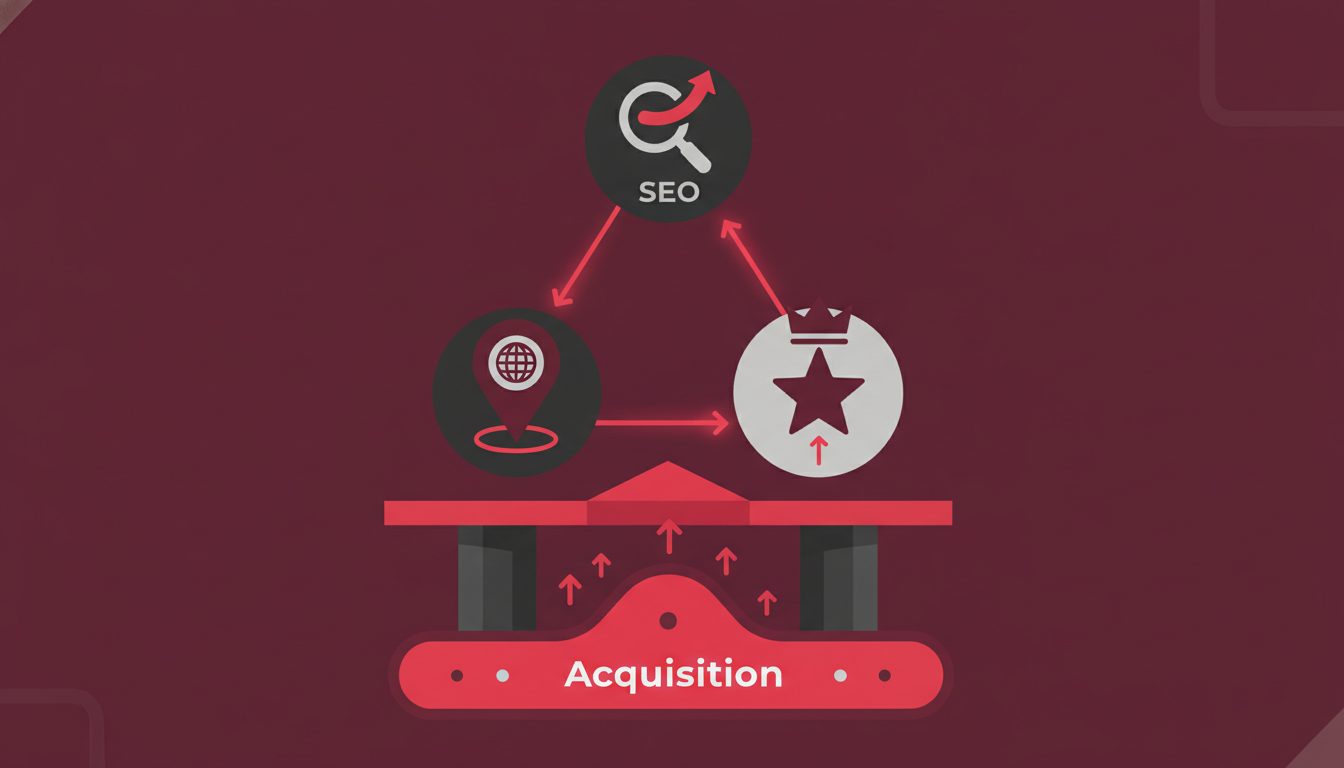 descubra como seo, geo e reputação formam o triângulo essencial para impulsionar a aquisição de clientes e fortalecer seu negócio.
